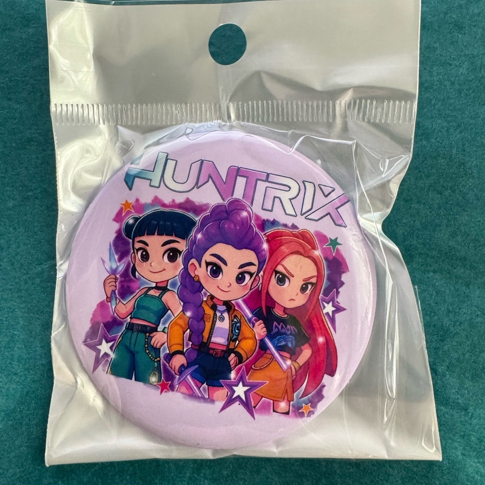 Huntrix Anime Character Button